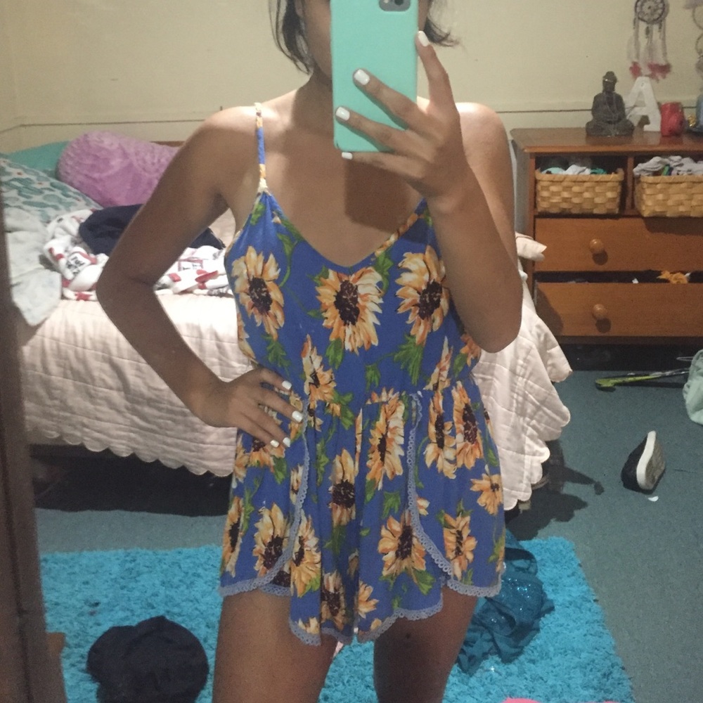 LF sunflower romper!